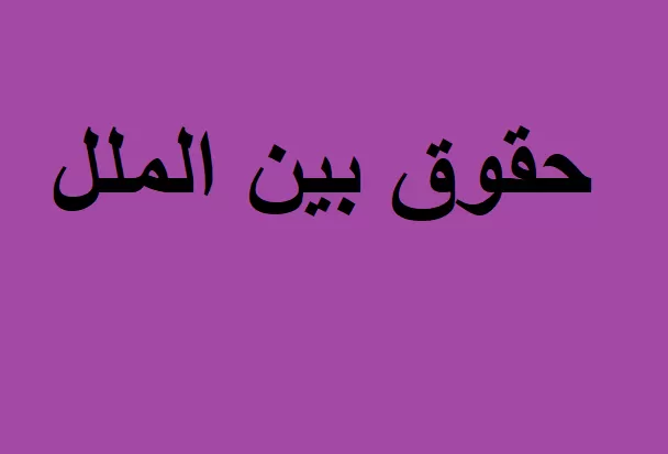 جزوه حقوق بین الملل 